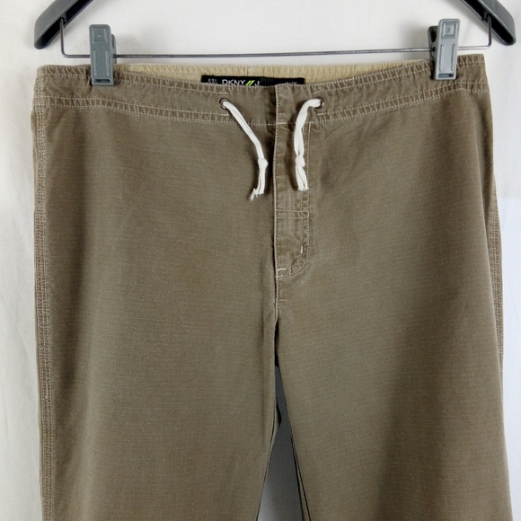 SALE ! DKNY Jeans Khakis Women Size 6 Straight Leg Tan - Picture 1 of 7